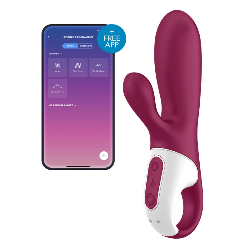 Satisfyer Vibro rabbit connecté Hot Bunny Satisfyer 17 x 3.5cm